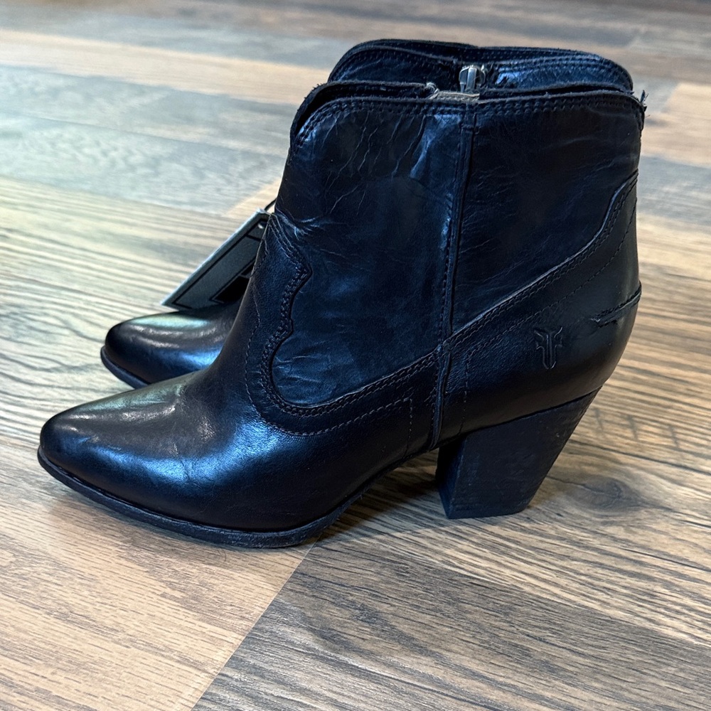 Frye Women's Sleek Black Heeled Boots